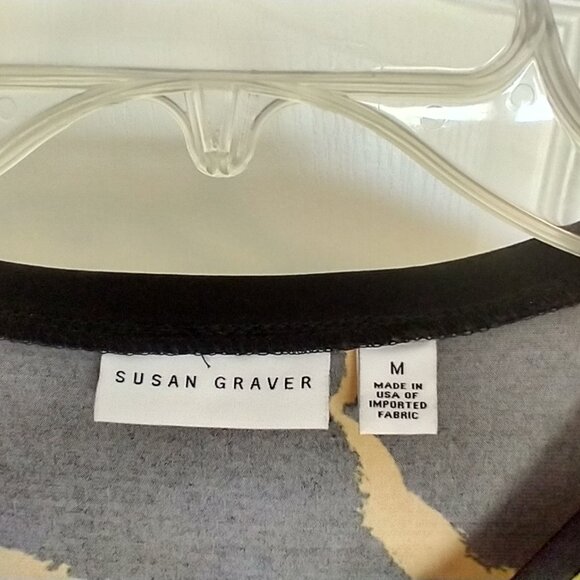 Susan Graver - Animal Print Stretch Tunic - Medium - Picture 4 of 5